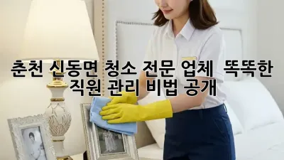 춘천 신동면 청소 전문 업체 ✨ 똑똑한 직원 관리 비법 공개!